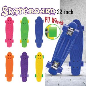 22 inch Skateboard Penny Board For Kids And Adult Papan Luncur Beginner PU Wheels Skateboard *Ready Stock*