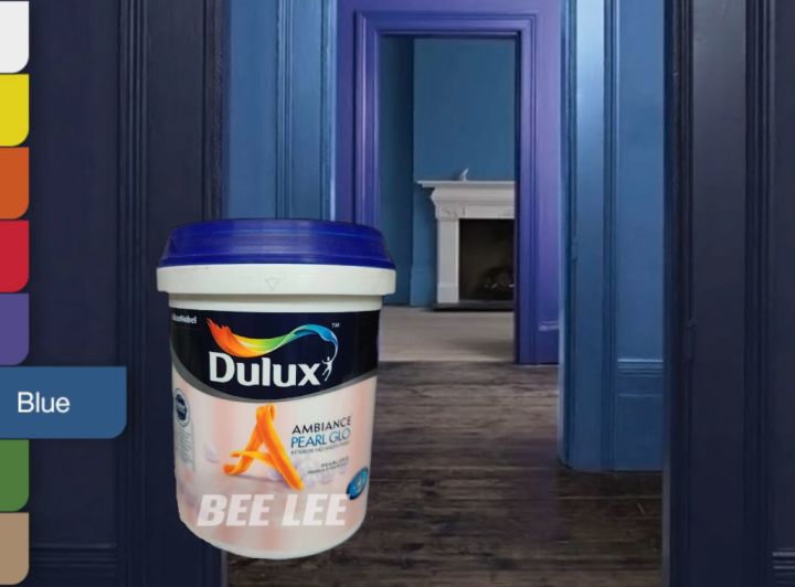 ((100% ORIGINAL))《DULUX Ambiance Pearl Glo 》 Paint Blue Colour ／／ Cat