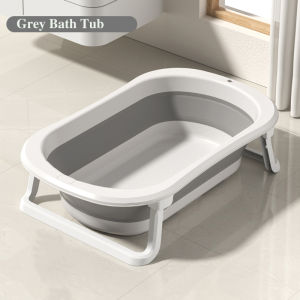 Bath Tub For Baby 0-5 years Newborn Bathtub With Seat Cushion Foldable Baby Bath Tub Set