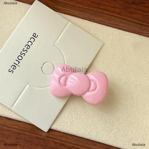 [COD] Abulaia Kawaii Bow Hairpin Hair Accessories Cute Girl Heart Side Clip Bangs Temperament Jewelry