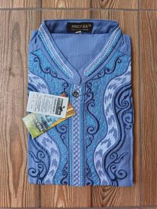 MOERBA (BONUS DUS) Baju Koko Pria Lengan Panjang BORDIR BADAN 8 Warna Termurah Terbaru