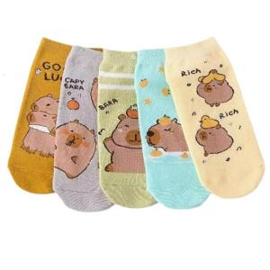 Funny Novelty Socks Low Cut Socks Colorful Patterned No Show Socks Cotton Ankle Socks Cartoon Animal Socks for Womens