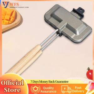 【Flagship】 Hot Dog Toaster Multifunctional Grilled Cheese Maker High Temperature Resistant with Long Handle for Breakfast Pancakes Toast Omelets