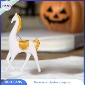 Aokago เข็มกลัดม้ารูปสัตว์สุดสร้างสรรค์ใหม่เข็มกลัดบุคลิกภาพรูปม้าโพนี่สำหรับผู้ชายและผู้หญิงของขวัญวันหยุด