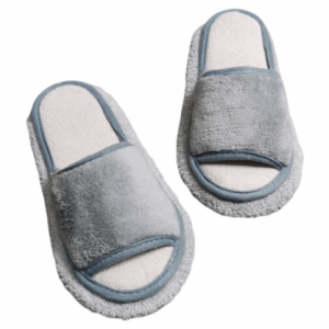 FOUNDTWO Detachable Microfibre Mop Slippers Soft Washable Tile Cleaning Slippers Wiping Slippers Open Toed Lazy Slippers House Floor