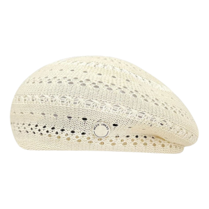 ZYJC Vintage Hollowed Out Beret Hat Fresh Color Japanese Style Weave Painter Hat Fashionable Crochet Knitted Elegant Beach Cap Women Girls