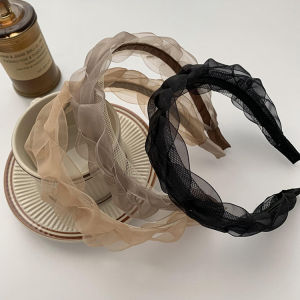 Spring New Super Fairy Mesh Headband Simple Twist Hairband Women Headwear Hair Accessories
