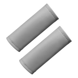 MKEB MALL 2Pcs PU Leather Car Handle Cover Soft Non-slip Door Handle Protector Easy Install Solid Color Car Roof Handle Car Interior Decoration