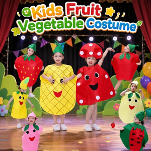 100~140CM Kids Cartoon Party Costume Pretend Play Childrens Day Halloween Christmas Party Outfit