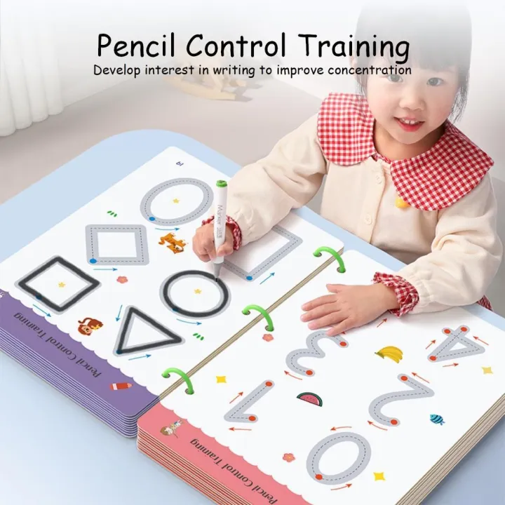 Pen%20Control%20Training%20Copybook%2064%20Paper%20Hard%20Pen%20Calligraphy%20Painting%20Book%20Simple%20Strokes%20Kindergarten%20-%20Image%202