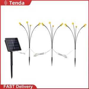 70cm Solar Firefly Outdoor Lighting Decorative Lamps for Garden Lawn Holiday Party Brightness Adjustable