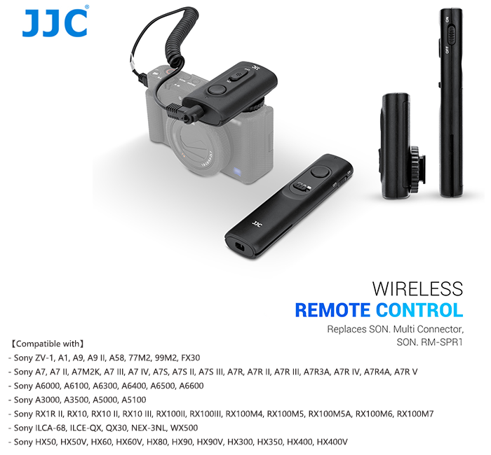 JJC RF-SWF2 50 Meter Wireless Remote Control Stick Radio