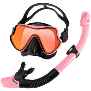 Professional Scuba Snorkeling Sets Diving Goggles Adult Silicone Skirt Anti-Fog Goggles Tempered glass Swimming Fishing Pool Equipment
