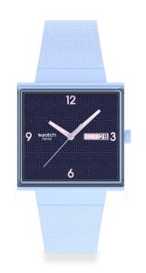 Swatch Bright Angle (SO34L701) Blue 41.8mm Silicone Watch