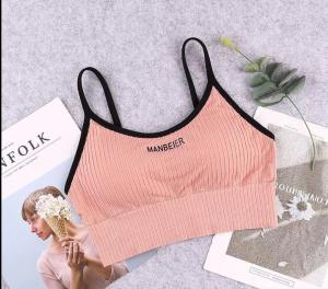 EFBRA544 Sport Bra Wanita Pakaian Dalam Bra Olahraga Gym Bra Tanpa Kawat
