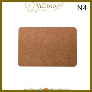 [Valitoo] 1pcs ánh sáng sang trọng rắn da placemat Cà Phê Nâu PU bảng Mat không thấm nước oilproof cách nhiệt tấm Bát Pad Bảng trang trí nội thất