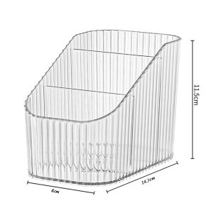 Khay Nhựa Trong Suốt Thiết Kế 3 Ngăn Đựng Đồ Đa Năng Khay Mica 3 Ngăn Giúp Bạn Sắp Xếp Ngăn Nắp Gọn Gàng Tiện Dụng