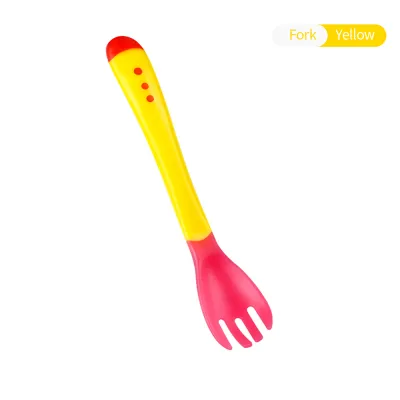 Mumystation Baby feeding tableware Temperature sensitive feeding silicone Spoon Fork Bowl BPA FREE