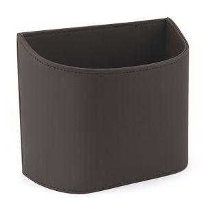 YIDIA หนัง ถังขยะรถยนต์ แขวน ไม่ซึมน้ำ ถังขยะ สะดวก แบบพกพา กล่องเก็บของเบาะหลังรถยนต์ ประตูรถ