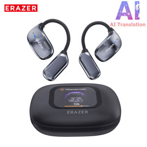 Lenovo ERAZER XF23 AI Translation Headset Face-to-Face Real-Time Translation Bluetooth Headset HiFi Sound Quality LCD Color Screen Multi-Function Wireless Headset