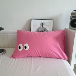 CHARMI 2PCS Thoải mái Vỏ gối mềm mại Có thể giặt bằng máy Phim hoạt hình Vỏ gối Dệt may gia đình Polyester Vỏ gối thoáng khí Sử dụng tại nhà