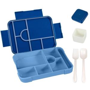 Divided Meal Preparation Container Microwaveable Lunch Box for Kids Leak Proof Design Durable Plastic Storage School Office