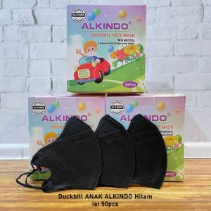 Masker Anak Duckbill Alkindo 4 ply Emboss Premium Quality Isi 50 pcs disposible mask