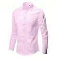 Premium Cottom Men's Long Sleeve Dress Shirt-Classic Solid Colors, Fast Shipping, Office Attire. 