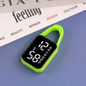 LIVELYN Màn hình kỹ thuật số Đồng hồ treo điện tử Di động Đèn LED Đồng hồ bỏ túi phát sáng Sáng tạo Phong cách túi xách Đồng hồ bỏ túi Phụ kiện thời trang