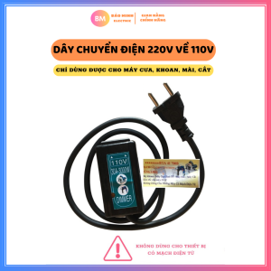 Bộ đổi nguồn 220v sang 110v 100v chỉ dùng được cho máy khoan mài cắt công suất dưới 1000w | Chuyển điện 220v sang 110v | Cục đổi nguồn dùng cho thiết bị Nhật bãi