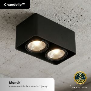 Chandelle™ Montir LED Surface Mounted Light | Adjustable Ceiling Spotlight | 10W Architectural Lighting