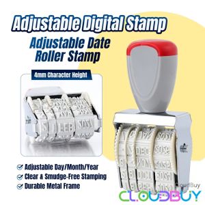 C.B. Adjustable Digital Stamp 4mm Print Date Stamp for Office Business Supplies 1Pcs