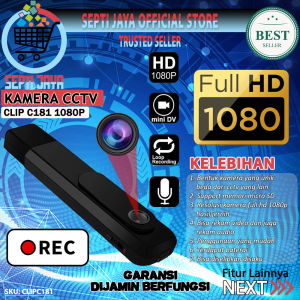 Camera Mini Clip-On Kamera Saku Pocket Klip C181 Full HD 1080P Hidden Spycam Perekam Vidio Audio USB Digital Voice Recorder Spy Camera Button Tombol Camera Pengintai Pengawas Detektif Mata mata Rahasia Tersembunyi Unik Kecil Murah Terlaris Original