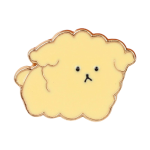 Quyến rũ trâm cài động vật lòng trung thành biểu tượng hợp kim vật nuôi người yêu món quà phụ kiện với kết thúc hai tông màu