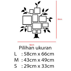 Stiker Dekorasi Unik Lucu Kaca Dinding Rumah Cafe Restaurant Kafe Office Home Decor Kantor Toko Hiasan Dinding Wall Custom Cutting Sticker Tree Frames