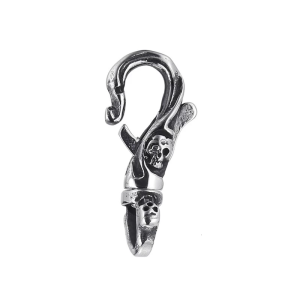 Gothic Skull Key Ring Stainless Steel Casting Craftsmanship Unique Design for Men Keychain Accessory Gift