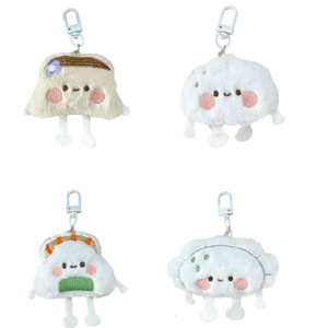 Delightful Steamed Stuffed Bun/Dumpling/Sushi Pendant PP Cotton Key Chain Accessory for Everyday Use and Gifting