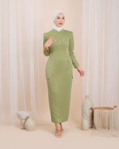Felicia Set Rok Setelan Pesta Bridesmaid Wanita Dewasa Melayu Mewah Murah 2024 Maxmara Luxury Import