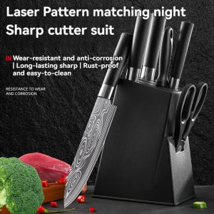 Kitchen kitchen knife stainless steel cutting tool set complete set of knife holder set dual-purpose chopping meat chopping knife fruit knife chef knife kitchen knife set