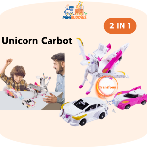 Magic Unicorn Transformer Car Children Toy Car Unicorn Deformation Car Bot