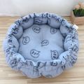 HEAVEN Plush Winter Cat Kennel Soft Cloth Cat Soft Bed Practical Warm Cat Pumpkin Nest Kitten. 