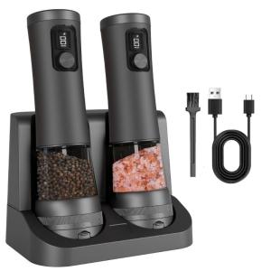 Thông Minh Máy xay tiêu điện với hiển thị điện nhanh 100ml rõ ràng buồng chống tràn cơ sở Bìa