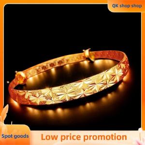 ✨QK shop✨ 925 Sterling Silver Bangle Bracelet For Women The New Fine Jewelry Fine Stars Retro Bracelet Beautiful Soliding Bangles Gift