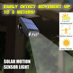 Motion Sensor Solar Light Panel 3 Modes For Garden Backyard Street Corridor Security Safety Mengesan Gerak Energy Saving