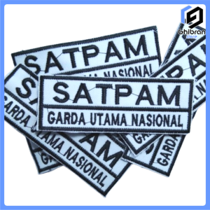 BORDIR NAMA 2 BARIS / 2 TINGKAT