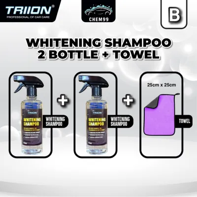 Triion 350ml Whitening White Car Shampoo Sabun Kereta Putih Stain Remover Watermark remover Super White