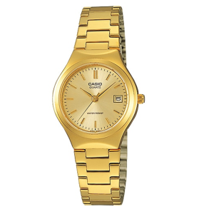 CASIO ORIGINAL - CASIO LTP-1170N-9A - Gold - Strap Stainless - Jam dunia JD19ST # Jam Tangan Wanita Cewek Anti Air Digital Analog + CASIO LTP 1170N 9A LTP-1170N 1170 N LTP1170 LTP-1170 LTP1170N $ WR0 STS KC7 EM7