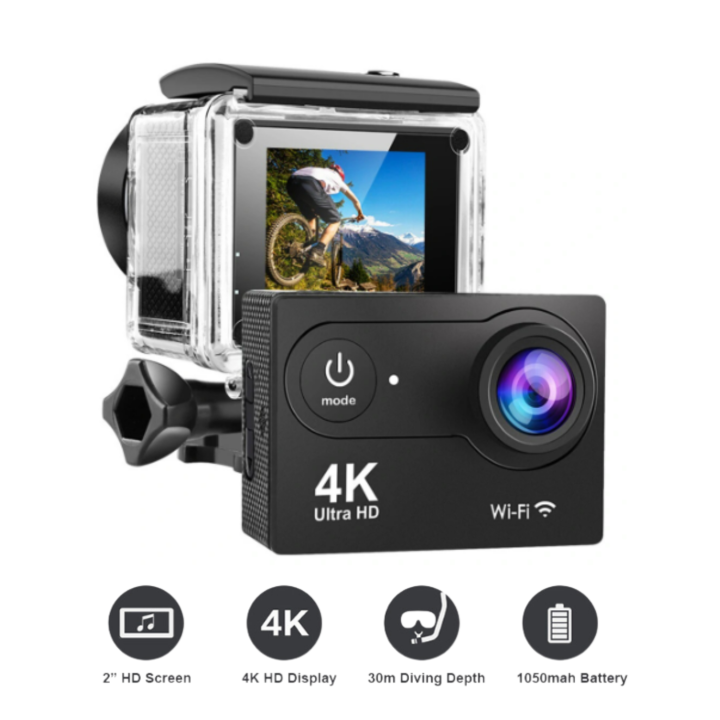 Sports Cam HD Action Camera 1080p with 2.0 Screen Surveillance Security