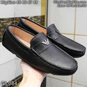 Giày mọi da đóng thủ công giày lười cỡ lớn 45 46 47 48 cho nam cao to chân ú bè. Big size handmade shoes for wide feet