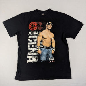 WWE John Cena Black Medium T-Shirt Authentic Merch &aposLive Fast. Fight Hard&apos Tee